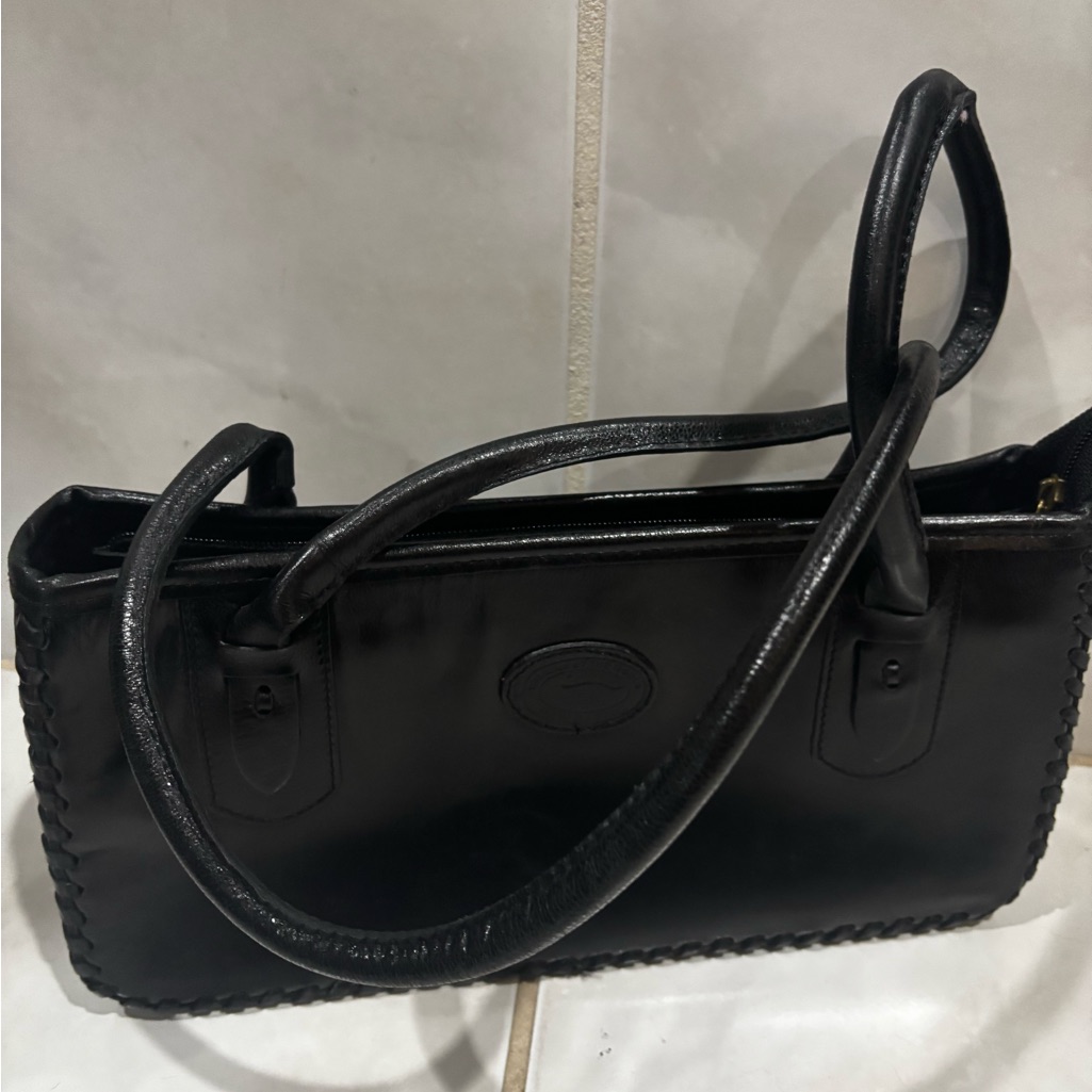 Vintage Gonzalez Black Leather Handbag